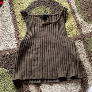 Olive green tank top